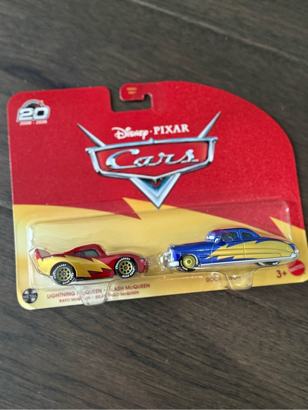 Disney Pixar Cars Lightning McQueen & Doc Hudson 20th anniversary die cast